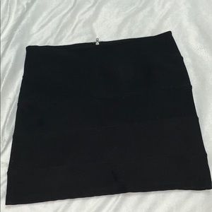 Black mini skirt